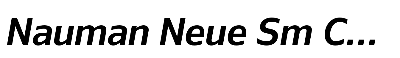 Nauman Neue Sm Condensed Semi Bold Italic